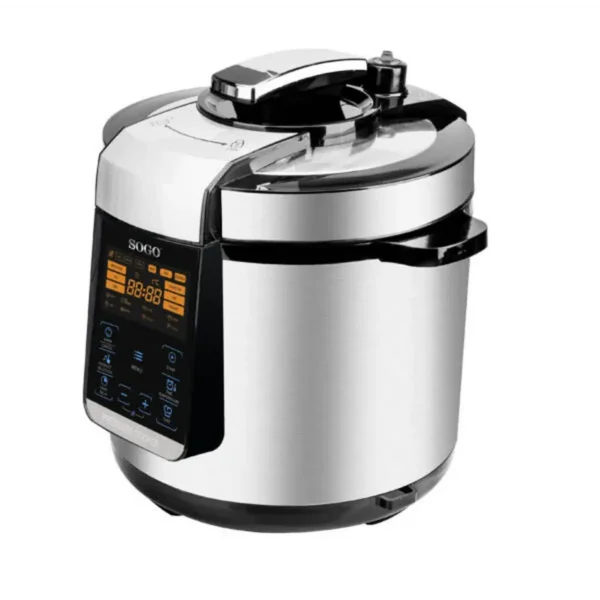 Sogo OLL-SS-10610 electric pressure cooker 6 L Black, Stainless steel 1000 W