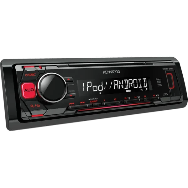Kenwood KMM-203 car media receiver Black 50 W