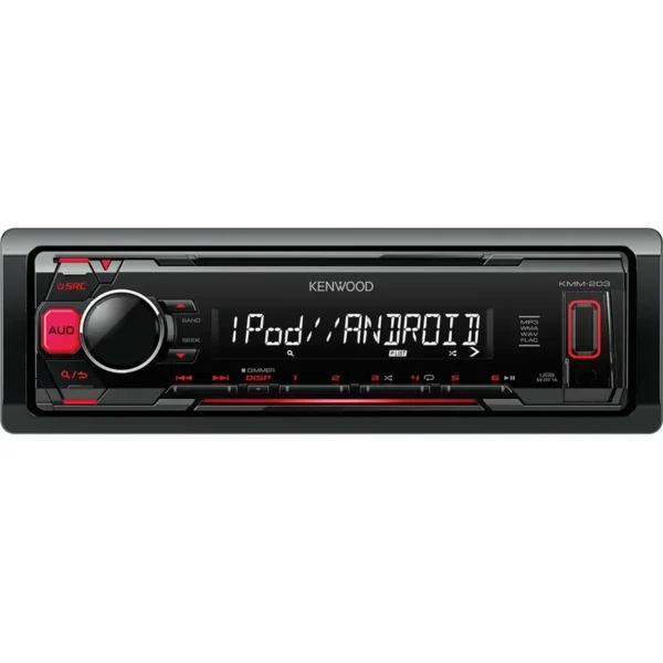 Kenwood KMM-203 car media receiver Black 50 W