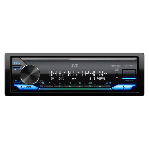 JVC KD-X482DBT Black 200 W Bluetooth