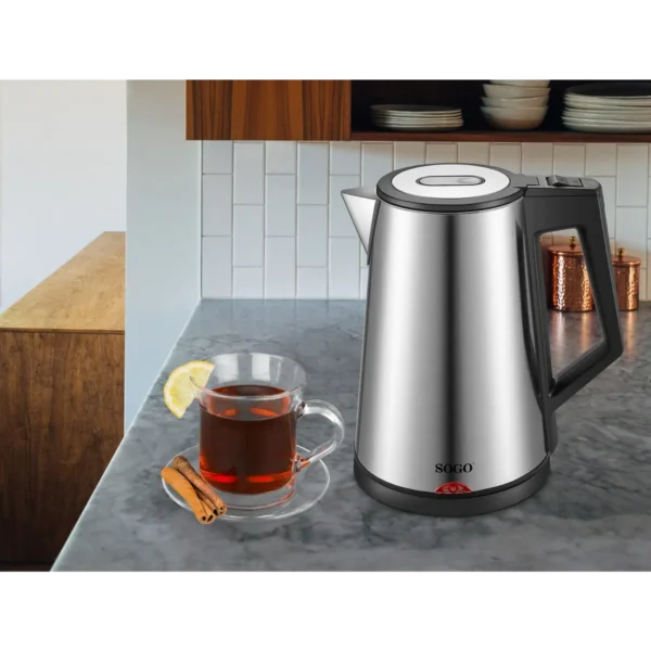 Sogo KET-SS-7705-SS electric kettle 1.7 L 1830 W Stainless steel