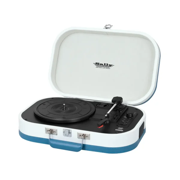 Trevi SALLY WIRELESS STEREO TURNTABLE USB AUX-IN RECHARGEABLE BATTERY TT 1020 BT TURQUOISE