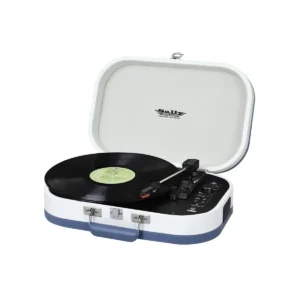 Trevi SALLY WIRELESS STEREO TURNTABLE USB AUX-IN RECHARGEABLE BATTERY TT 1020 BT TURQUOISE