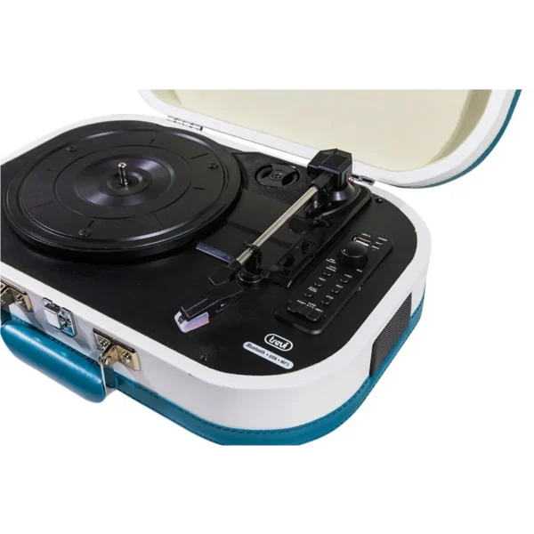 Trevi SALLY WIRELESS STEREO TURNTABLE USB AUX-IN RECHARGEABLE BATTERY TT 1020 BT TURQUOISE