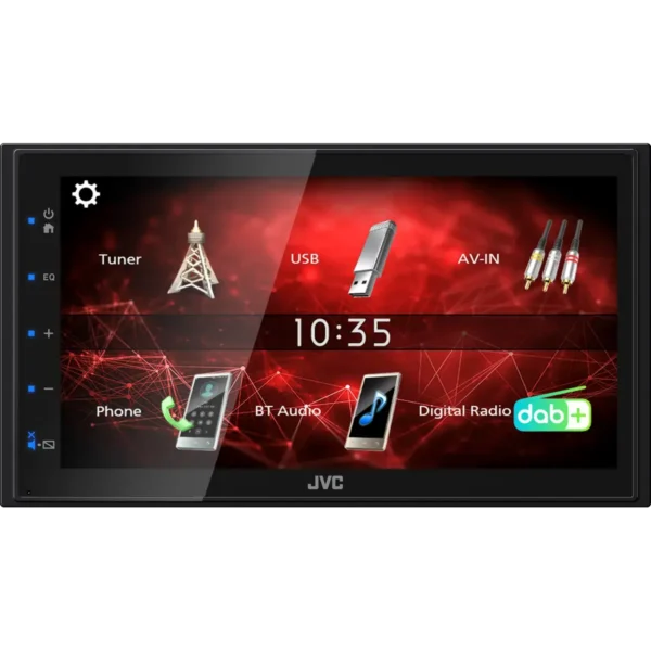 JVC KW-M27DBT car media receiver Black 180 W Bluetooth