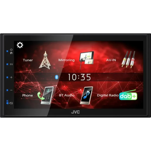 JVC KW-M27DBT car media receiver Black 180 W Bluetooth