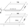 Whirlpool AKT 799/IXL Stainless steel Built-in Gas 5 zone(s)