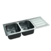 Whirlpool AM 1150 IX/LH Top-mounted sink Rectangular Stainless steel