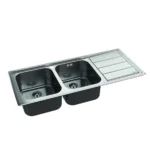 Whirlpool AM 1150 IX/LH Top-mounted sink Rectangular Stainless steel