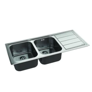 Whirlpool AM 1150 IX/LH Top-mounted sink Rectangular Stainless steel