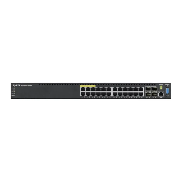 Zyxel XGS3700-24HP Managed L2+ Power over Ethernet (PoE) Black
