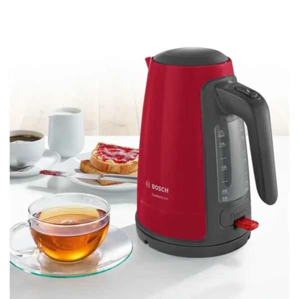 Bosch TWK6A014 electric kettle 1.7 L 2400 W Anthracite, Red