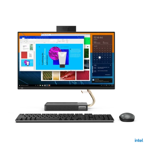 Lenovo IdeaCentre 5 Intel® Core™ i7 i7-11700T 60.5 cm (23.8″) 1920 x 1080 pixels All-in-One PC 16 GB DDR4-SDRAM 512 GB SSD Windows 11 Home Wi-Fi 6 (802.11ax) Grey