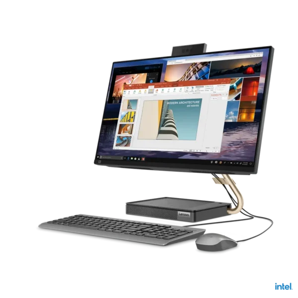 Lenovo IdeaCentre 5 Intel® Core™ i7 i7-11700T 60.5 cm (23.8″) 1920 x 1080 pixels All-in-One PC 16 GB DDR4-SDRAM 512 GB SSD Windows 11 Home Wi-Fi 6 (802.11ax) Grey