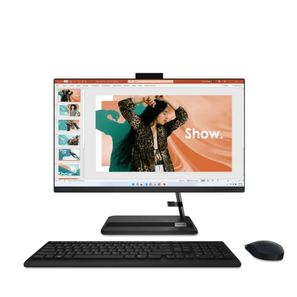 Lenovo IdeaCentre AIO 3 24IAP7 Intel® Core™ i3 i3-1215U 60.5 cm (23.8″) 1920 x 1080 pixels All-in-One PC 8 GB DDR4-SDRAM 512 GB SSD Windows 11 Home Wi-Fi 6 (802.11ax) Black