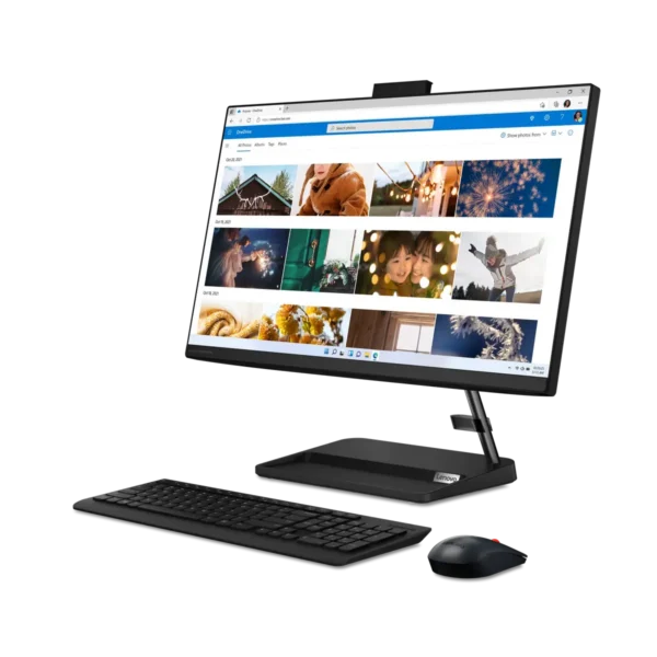 Lenovo IdeaCentre AIO 3 24IAP7 Intel® Core™ i3 i3-1215U 60.5 cm (23.8″) 1920 x 1080 pixels All-in-One PC 8 GB DDR4-SDRAM 512 GB SSD Windows 11 Home Wi-Fi 6 (802.11ax) Black