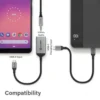 ALOGIC ULC35APW-SGR audio cable 0.1 m 3.5mm USB Grey