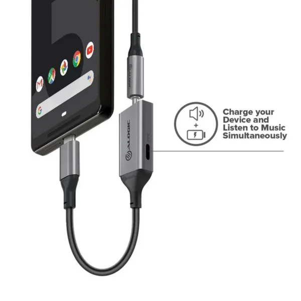 ALOGIC ULC35APW-SGR audio cable 0.1 m 3.5mm USB Grey