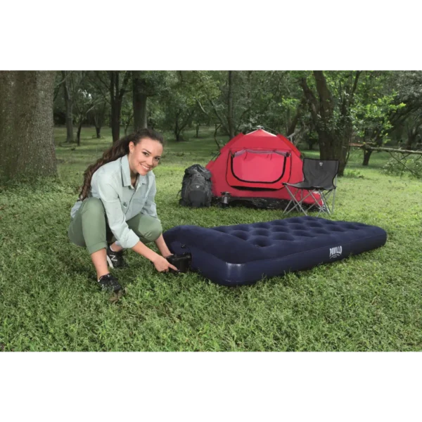 Bestway Flocked EASY Airbed – Single – 1.85m x 76cm x 28cm