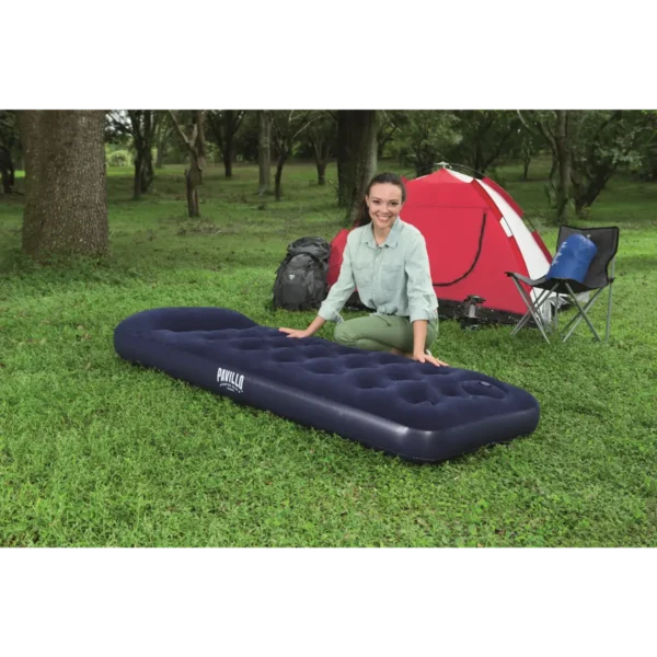 Bestway Flocked EASY Airbed – Single – 1.85m x 76cm x 28cm