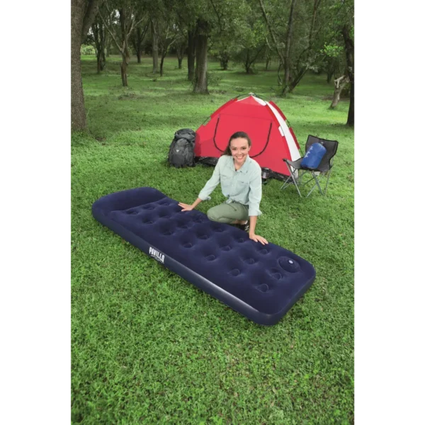 Bestway Flocked EASY Airbed – Single – 1.85m x 76cm x 28cm