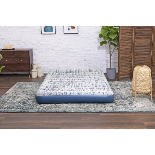 Bestway Tritech Fashion Flock Air Mattress Queen with Built-in AC Pump 2.03 m x 1.52 m x 30 cm