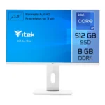 itek ITPCOAW24I78G5S All-in-One PC/workstation Intel® Core™ i7 i7-11700 60.5 cm (23.8″) 1920 x 1080 pixels 8 GB DDR4-SDRAM 512 GB SSD Wi-Fi 5 (802.11ac) White