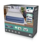 Bestway Tritech Air Mattress King with Built-in AC Pump and Antimicrobial Coating 2.03 m x 1.93 m x 56 cm