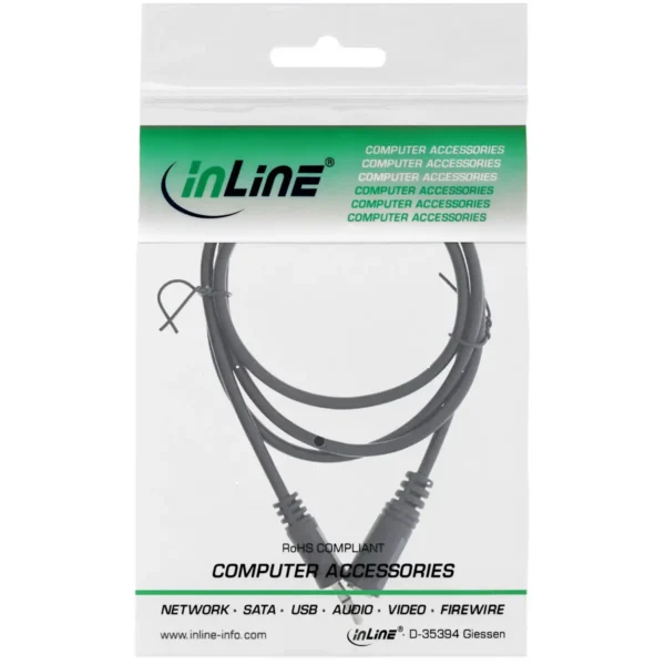 InLine Audio Cable 3.5mm Stereo male / female 10m