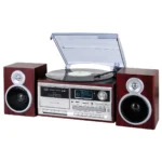 Trevi STEREO TURNTABLE DAB+ 25W WIRELESS USB SD AUX-IN CASSETTE ENCODING TT 1072 DAB WOOD