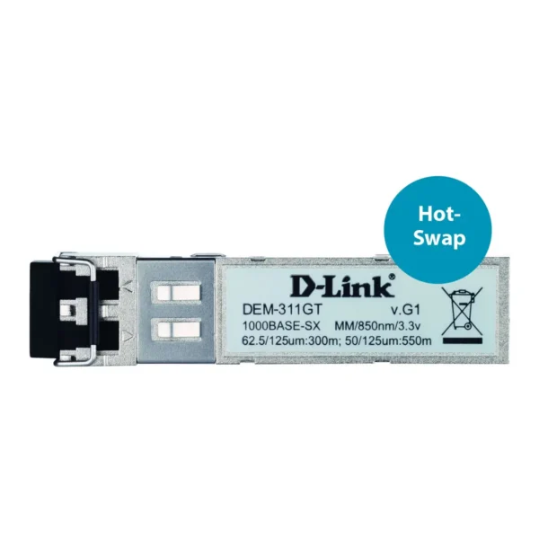 D-Link 1-port Mini-GBIC SFP to 1000BaseSX, 550m for all