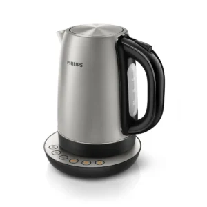 Philips HD9326 electric kettle 1.7 L 2200 W Black, Stainless steel