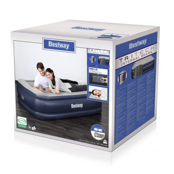 Bestway 67614 air mattress Double mattress Beige, Black Unisex