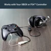 StarTech.com White headset adapter for headsets with separate headphone / microphone plugs – 3.5mm 4 position to 2x 3 position 3.5mm M/F