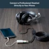 StarTech.com White headset adapter for headsets with separate headphone / microphone plugs – 3.5mm 4 position to 2x 3 position 3.5mm M/F