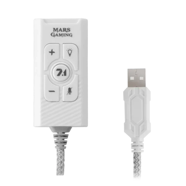 Mars Gaming MSC2W, Audio Card 7.1 USB White