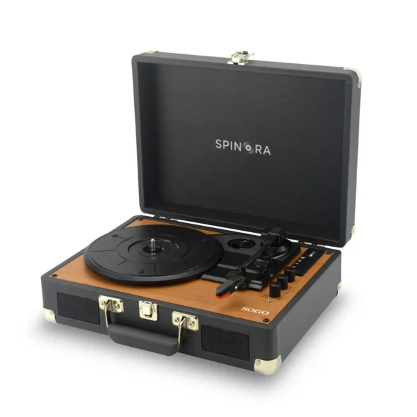 Sogo TDA-SS-8645 audio turntable Belt-drive audio turntable Black, Wood