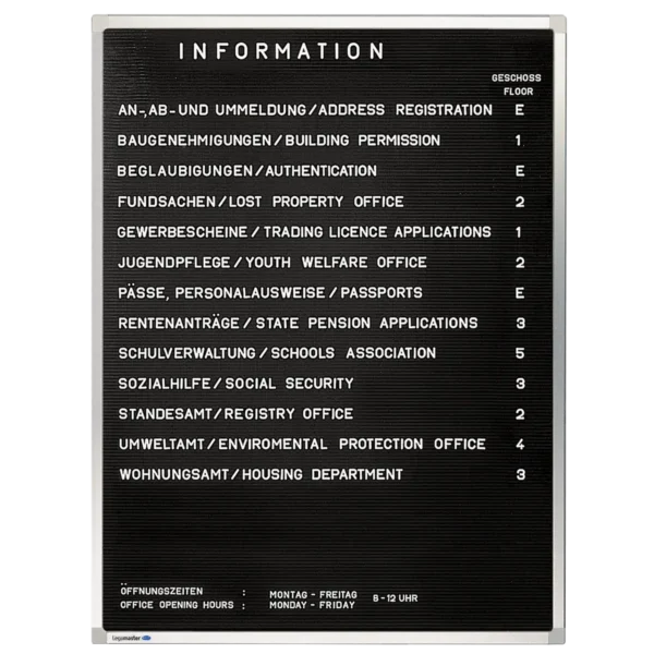 Legamaster PREMIUM letter board 60x40cm