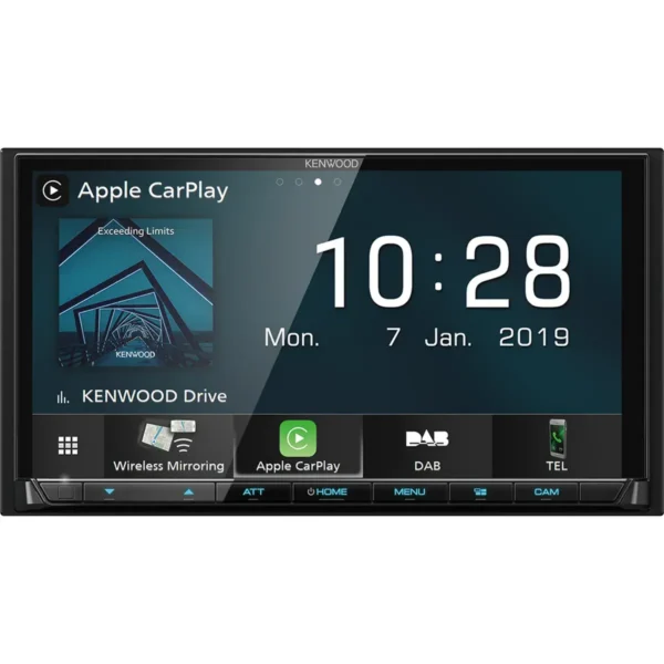 Kenwood DMX8019DABS car media receiver Black 200 W Bluetooth