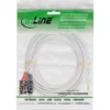 InLine 2x RCA Cable male / 3.5mm male white/gold 10m