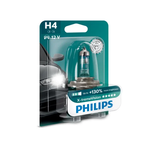 Philips X-tremeVision Type of lamp: H4 Pack of: 1 car headlight bulb