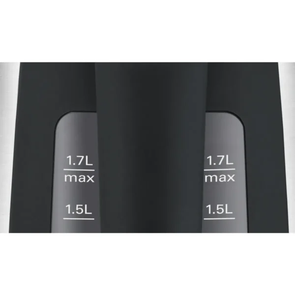 Bosch TWK6A813 electric kettle 1.7 L 2400 W Black, Stainless steel