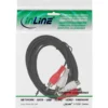 InLine Audio Cable 2x RCA male / female 2.5m