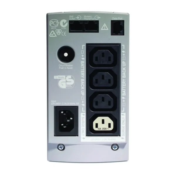 APC Back-UPS, 350VA/210W, Tower, 230V, 4x IEC C13 Outlets , User Replaceable Battery