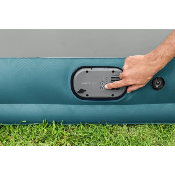 Bestway AlwayzAire Fortech Air Mattress Queen with Rechargeable Dual Pump and Antimicrobial Coating 2.03 m x 1.52 m x 36 cm