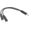 InLine 3.5mm Y-Cable male / 2x 3.5mm female Stereo 3m
