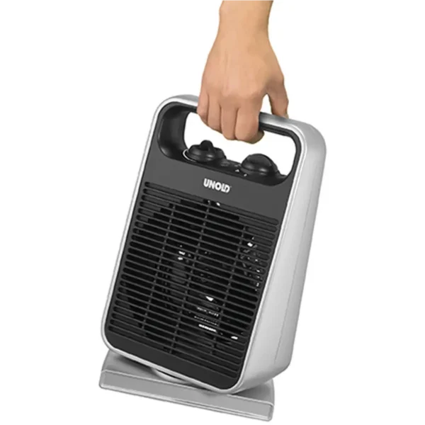 Unold 86116 electric space heater Indoor Black, Silver 2000 W Fan electric space heater