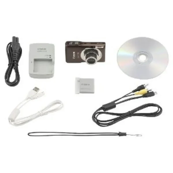 Canon IXUS 105 1/2.3″ Compact camera 12.1 MP CCD 4000 x 3000 pixels Brown, Silver