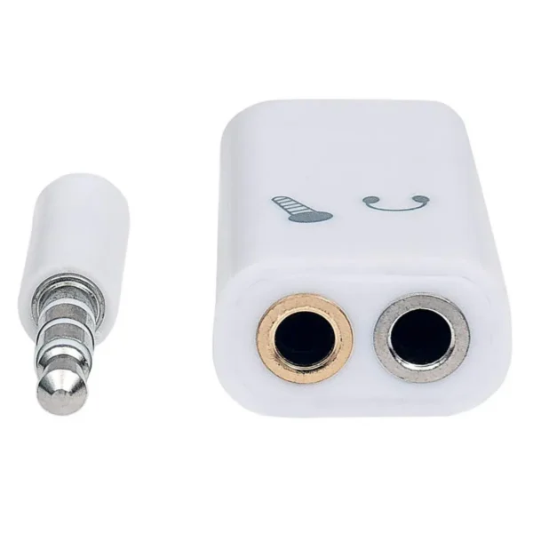 Manhattan 354561 audio cable 0.2 m 3.5mm 2 x 3.5mm White