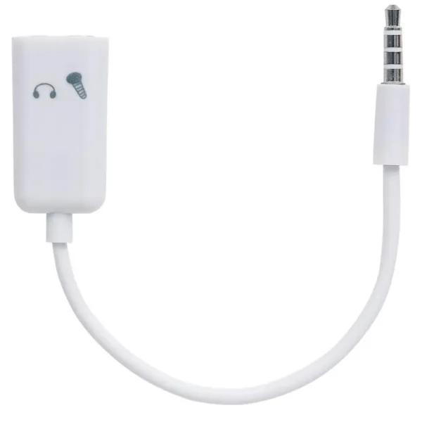 Manhattan 354561 audio cable 0.2 m 3.5mm 2 x 3.5mm White